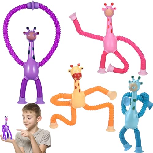 YANXINKE Teleskop Saugnapf Giraffe Spielzeug,4 Stück Telescopic Suction Cup Giraffe Toy,Cartoon Teleskop Rohr Giraffe Stretch,Teleskop Saugnapf Giraffen Spielzeug,Teleskop Giraffe Spielzeug YANXINKE Teleskop Saugnapf Giraffe Spielzeug,4 Stück Telescopic Suction Cup Giraffe Toy,Cartoon Teleskop Rohr Giraffe Stretch,Teleskop Saugnapf Giraffen Spielzeug,Teleskop Giraffe Spielzeug von YANXINKE