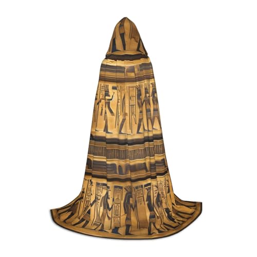 YANYU Ägypten Hieroglyphen Druck Karneval Essential Kapuzenumhang Erwachsene Uni Gothic Kostüm für Rollenspiele Cosplay YANYU Ägypten Hieroglyphen Druck Karneval Essential Kapuzenumhang Erwachsene Uni Gothic Kostüm für Rollenspiele Cosplay von YANYU