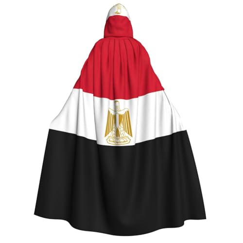 YANYU Ägyptische Flagge, Druck, Urlaubsdekoration, Kapuzenumhang, Karneval, Partys, Hexe, Vampir-Kostüme, Cosplay YANYU Ägyptische Flagge, Druck, Urlaubsdekoration, Kapuzenumhang, Karneval, Partys, Hexe, Vampir-Kostüme, Cosplay von YANYU