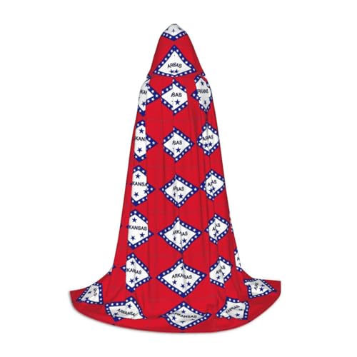 YANYU Arkansas Staatsflaggen-Druck, Karneval, unverzichtbarer Kapuzenumhang für Erwachsene, Uni, Gothic-Kostüm für Rollenspiele und Cosplay YANYU Arkansas Staatsflaggen-Druck, Karneval, unverzichtbarer Kapuzenumhang für Erwachsene, Uni, Gothic-Kostüm für Rollenspiele und Cosplay von YANYU