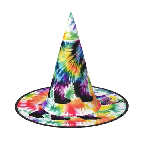 YANYU Bärentanzender Batikdruck, vielseitiger Halloween-Hut für Erwachsene, Hexenhut, Kostüm, leicht, Cosplay, Halloween-Dekoration YANYU Bärentanzender Batikdruck, vielseitiger Halloween-Hut für Erwachsene, Hexenhut, Kostüm, leicht, Cosplay, Halloween-Dekoration von YANYU