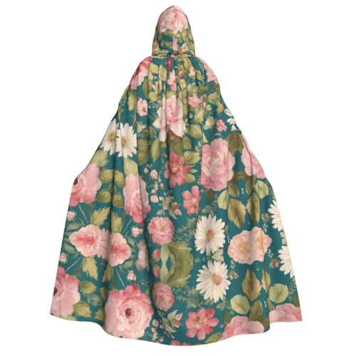 YANYU Blütenblumen-Druck, Urlaubsdekoration, Kapuzenumhang, Karneval, Partys, Hexe, Vampir-Kostüme, Cosplay YANYU Blütenblumen-Druck, Urlaubsdekoration, Kapuzenumhang, Karneval, Partys, Hexe, Vampir-Kostüme, Cosplay von YANYU