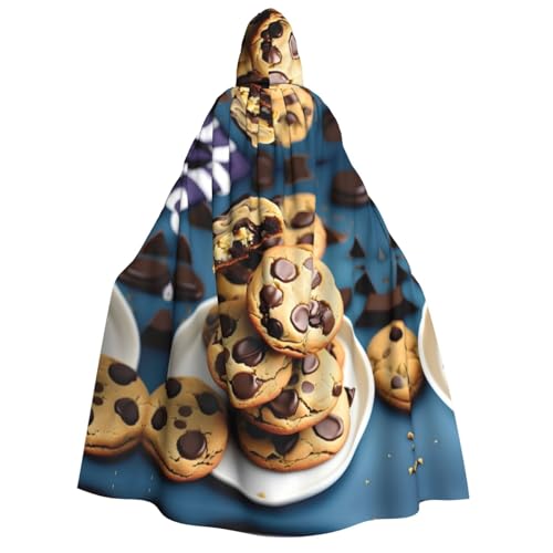 YANYU Cookies Food Chocolate Chips Kekse Druck Urlaub Dekorationen Kapuzenumhang Karneval Partys Hexe Vampir Kostüme Cosplay YANYU Cookies Food Chocolate Chips Kekse Druck Urlaub Dekorationen Kapuzenumhang Karneval Partys Hexe Vampir Kostüme Cosplay von YANYU