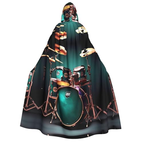 YANYU Cooles Schlagzeug-Set, Druck, Feiertagsdekorationen, Kapuzenumhang, Karneval, Partys, Hexe, Vampir-Kostüme, Cosplay YANYU Cooles Schlagzeug-Set, Druck, Feiertagsdekorationen, Kapuzenumhang, Karneval, Partys, Hexe, Vampir-Kostüme, Cosplay von YANYU