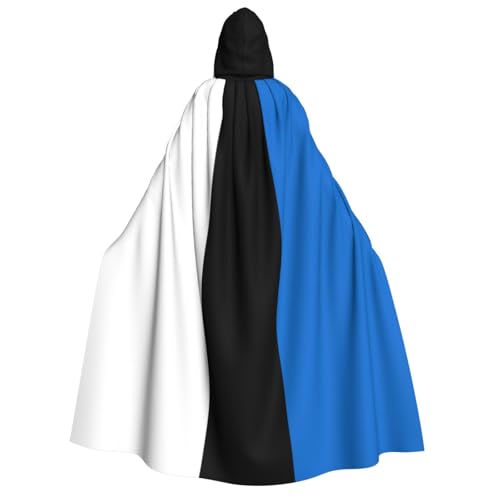 YANYU Flagge Estlands, Druck, Feiertagsdekoration, Kapuzenumhang, Karneval, Partys, Hexe, Vampir-Kostüme, Cosplay YANYU Flagge Estlands, Druck, Feiertagsdekoration, Kapuzenumhang, Karneval, Partys, Hexe, Vampir-Kostüme, Cosplay von YANYU