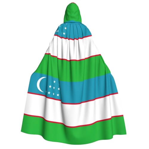 YANYU Flagge der Republik Usbekistan, Druck, Urlaubsdekoration, Kapuzenumhang, Karneval, Partys, Hexe, Vampir-Kostüme, Cosplay YANYU Flagge der Republik Usbekistan, Druck, Urlaubsdekoration, Kapuzenumhang, Karneval, Partys, Hexe, Vampir-Kostüme, Cosplay von YANYU