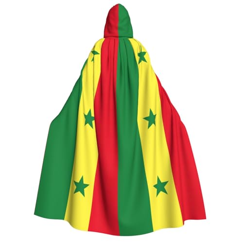 YANYU Flagge des Senegal, Druck, Feiertagsdekoration, Kapuzenumhang, Karneval, Partys, Hexe, Vampir-Kostüme, Cosplay YANYU Flagge des Senegal, Druck, Feiertagsdekoration, Kapuzenumhang, Karneval, Partys, Hexe, Vampir-Kostüme, Cosplay von YANYU