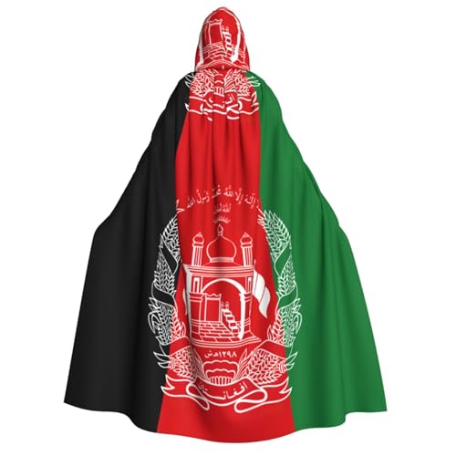 YANYU Flagge von Afghanistan, Druck, Urlaubsdekoration, Kapuzenumhang, Karneval, Partys, Hexe, Vampir-Kostüme, Cosplay YANYU Flagge von Afghanistan, Druck, Urlaubsdekoration, Kapuzenumhang, Karneval, Partys, Hexe, Vampir-Kostüme, Cosplay von YANYU