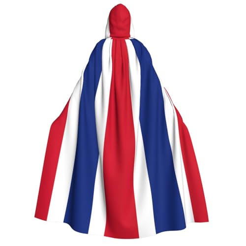 YANYU Flagge von Costa Rica, Aufdruck, Feiertagsdekorationen, Kapuzenumhang, Karneval, Partys, Hexe, Vampir-Kostüme, Cosplay YANYU Flagge von Costa Rica, Aufdruck, Feiertagsdekorationen, Kapuzenumhang, Karneval, Partys, Hexe, Vampir-Kostüme, Cosplay von YANYU