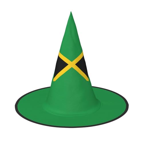 YANYU Flagge von Jamaika Druck Karneval Unisex Kostüm Halloween Hexenhut für Partys Maskeraden Rollenspiele von YANYU