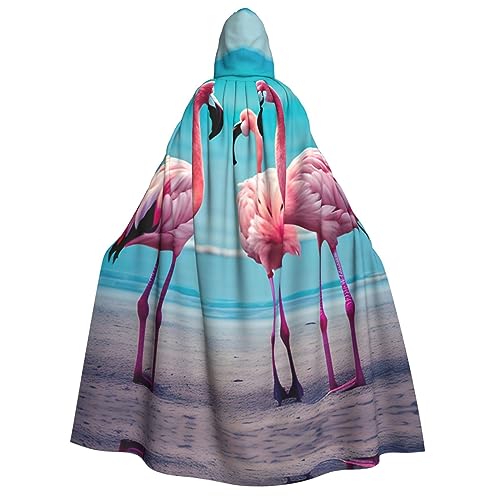 YANYU Flamingo-Strand-Druck, Urlaubsdekoration, Kapuzenumhang, Karneval, Partys, Hexe, Vampir-Kostüme, Cosplay YANYU Flamingo-Strand-Druck, Urlaubsdekoration, Kapuzenumhang, Karneval, Partys, Hexe, Vampir-Kostüme, Cosplay von YANYU