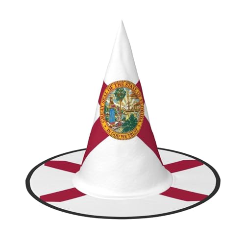 YANYU Florida State Flag Print Karneval Hut Faltbarer Hut für Frauen Kostümpartys Maskerade und Themenveranstaltungen von YANYU