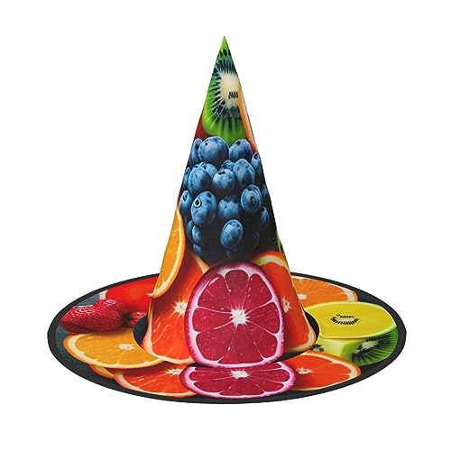 YANYU Frucht Regenbogen Druck Karneval Hut Faltbarer Hut für Frauen Kostümpartys Maskerade und Themenveranstaltungen von YANYU
