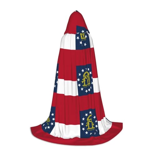 YANYU Georgia-Flaggen-Druck, Karneval, unverzichtbarer Kapuzenumhang für Erwachsene, Uni, Gothic-Kostüm für Rollenspiele und Cosplay YANYU Georgia-Flaggen-Druck, Karneval, unverzichtbarer Kapuzenumhang für Erwachsene, Uni, Gothic-Kostüm für Rollenspiele und Cosplay von YANYU