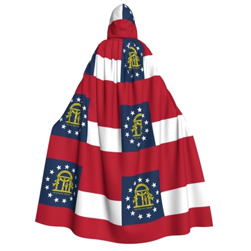YANYU Georgia-Flaggen-Druck, Urlaubsdekoration, Kapuzenumhang, Karneval, Partys, Hexe, Vampir-Kostüme, Cosplay YANYU Georgia-Flaggen-Druck, Urlaubsdekoration, Kapuzenumhang, Karneval, Partys, Hexe, Vampir-Kostüme, Cosplay von YANYU
