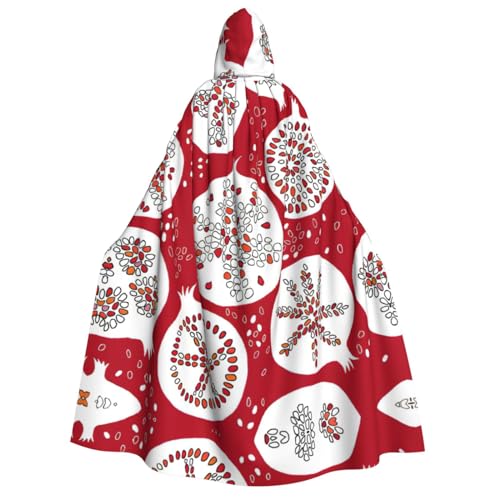YANYU Granatapfel-Malerei, Druck, Urlaubsdekorationen, Kapuzenumhang, Karneval, Partys, Hexe, Vampir-Kostüme, Cosplay YANYU Granatapfel-Malerei, Druck, Urlaubsdekorationen, Kapuzenumhang, Karneval, Partys, Hexe, Vampir-Kostüme, Cosplay von YANYU