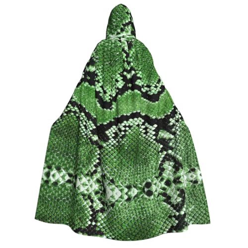 YANYU Grüner Schlangenhaut-Druck, Urlaubsdekoration, Kapuzenumhang, Karneval, Partys, Hexe, Vampir-Kostüme, Cosplay YANYU Grüner Schlangenhaut-Druck, Urlaubsdekoration, Kapuzenumhang, Karneval, Partys, Hexe, Vampir-Kostüme, Cosplay von YANYU