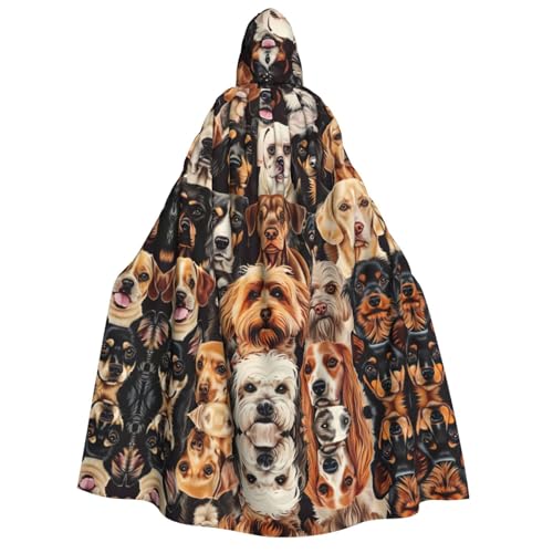 YANYU Hundemuster-Druck, Urlaubsdekoration, Kapuzenumhang, Karneval, Partys, Hexe, Vampir-Kostüme, Cosplay YANYU Hundemuster-Druck, Urlaubsdekoration, Kapuzenumhang, Karneval, Partys, Hexe, Vampir-Kostüme, Cosplay von YANYU