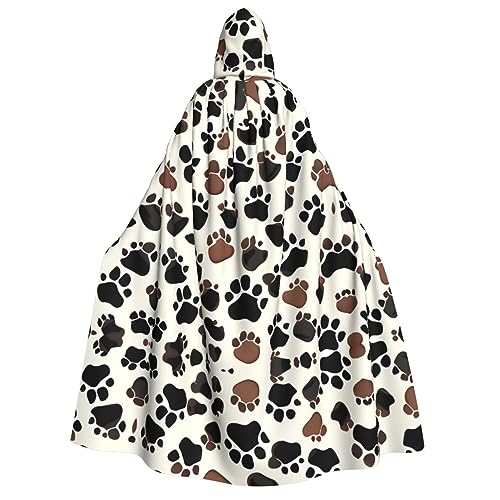 YANYU Hundepfotenabdrücke, Urlaubsdekoration, Kapuzenumhang, Karneval, Partys, Hexe, Vampir-Kostüme, Cosplay YANYU Hundepfotenabdrücke, Urlaubsdekoration, Kapuzenumhang, Karneval, Partys, Hexe, Vampir-Kostüme, Cosplay von YANYU