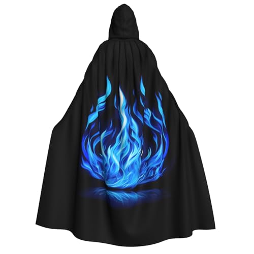 YANYU Indigo Flamme Print Urlaub Dekorationen Kapuzenumhang Karneval Partys Hexe Vampir Kostüme Cosplay YANYU Indigo Flamme Print Urlaub Dekorationen Kapuzenumhang Karneval Partys Hexe Vampir Kostüme Cosplay von YANYU