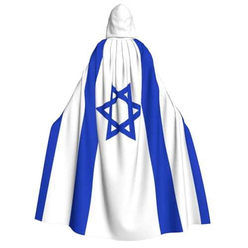 YANYU Israelischer Flaggen-Druck, Urlaubsdekoration, Kapuzenumhang, Karneval, Partys, Hexe, Vampir-Kostüme, Cosplay YANYU Israelischer Flaggen-Druck, Urlaubsdekoration, Kapuzenumhang, Karneval, Partys, Hexe, Vampir-Kostüme, Cosplay von YANYU