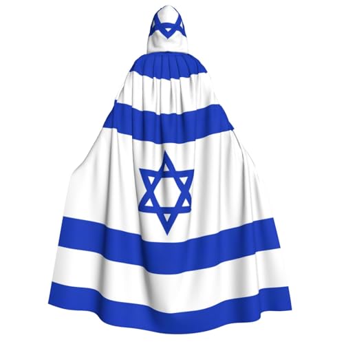 YANYU Israelischer Flaggen-Druck, Urlaubsdekoration, Kapuzenumhang, Karneval, Partys, Hexe, Vampir-Kostüme, Cosplay YANYU Israelischer Flaggen-Druck, Urlaubsdekoration, Kapuzenumhang, Karneval, Partys, Hexe, Vampir-Kostüme, Cosplay von YANYU