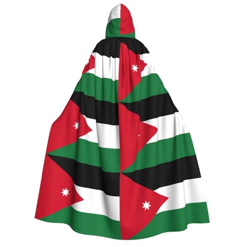 YANYU Jordanische Flagge, Druck, Urlaubsdekoration, Kapuzenumhang, Karneval, Partys, Hexe, Vampir-Kostüme, Cosplay YANYU Jordanische Flagge, Druck, Urlaubsdekoration, Kapuzenumhang, Karneval, Partys, Hexe, Vampir-Kostüme, Cosplay von YANYU