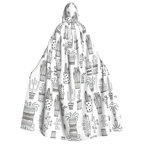 YANYU Kaktus-Pflanzen-Druck, Urlaubsdekoration, Kapuzenumhang, Karneval, Partys, Hexe, Vampir-Kostüme, Cosplay YANYU Kaktus-Pflanzen-Druck, Urlaubsdekoration, Kapuzenumhang, Karneval, Partys, Hexe, Vampir-Kostüme, Cosplay von YANYU