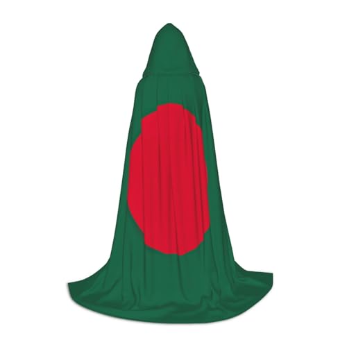 YANYU Kapuzenumhang mit Flagge von Bangladesch für Erwachsene, Uni, Gothic-Kostüm für Rollenspiele und Cosplay von YANYU