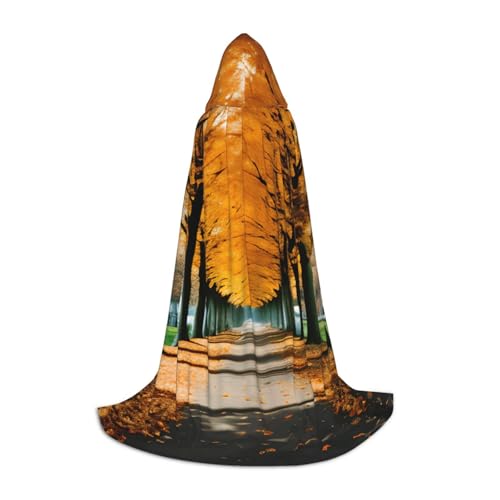 YANYU Kapuzenumhang mit Herbstblättern, Unisex, verschiedene Größen, für Halloween, Cosplay, Motto-Partys, Karneval YANYU Kapuzenumhang mit Herbstblättern, Unisex, verschiedene Größen, für Halloween, Cosplay, Motto-Partys, Karneval von YANYU