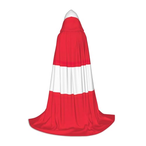 YANYU Kapuzenumhang mit Österreichischer Flagge, Uni, Gothic-Kostüm für Rollenspiele und Cosplay YANYU Kapuzenumhang mit Österreichischer Flagge, Uni, Gothic-Kostüm für Rollenspiele und Cosplay von YANYU