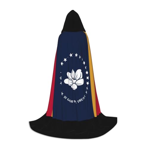 YANYU Mississippi Staatsflaggen-Druck, Karneval, unverzichtbarer Kapuzenumhang für Erwachsene, Uni, Gothic-Kostüm für Rollenspiele und Cosplay YANYU Mississippi Staatsflaggen-Druck, Karneval, unverzichtbarer Kapuzenumhang für Erwachsene, Uni, Gothic-Kostüm für Rollenspiele und Cosplay von YANYU