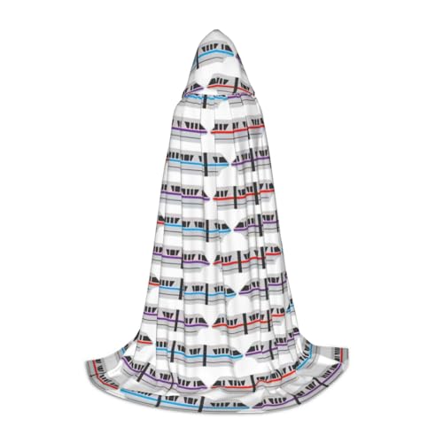 YANYU Monorail Train Print Karneval Essential Kapuzenumhang Erwachsene Uni Gothic Kostüm für Rollenspiele Cosplay YANYU Monorail Train Print Karneval Essential Kapuzenumhang Erwachsene Uni Gothic Kostüm für Rollenspiele Cosplay von YANYU