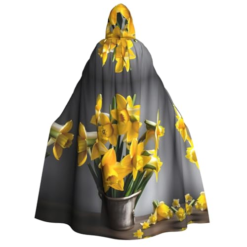 YANYU Narzissenstrauß bedruckt, Urlaubsdekoration, Kapuzenumhang, Karneval, Partys, Hexe, Vampir-Kostüme, Cosplay YANYU Narzissenstrauß bedruckt, Urlaubsdekoration, Kapuzenumhang, Karneval, Partys, Hexe, Vampir-Kostüme, Cosplay von YANYU