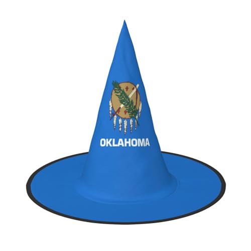 YANYU Oklahoma Staatsflagge Druck Karneval Unisex Kostüm Halloween Hexenhut für Partys Maskeraden Rollenspiele YANYU Oklahoma Staatsflagge Druck Karneval Unisex Kostüm Halloween Hexenhut für Partys Maskeraden Rollenspiele von YANYU