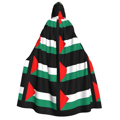 YANYU Palästina-Flaggen-Druck, Urlaubsdekorationen, Kapuzenumhang, Karneval, Partys, Hexe, Vampir-Kostüme, Cosplay YANYU Palästina-Flaggen-Druck, Urlaubsdekorationen, Kapuzenumhang, Karneval, Partys, Hexe, Vampir-Kostüme, Cosplay von YANYU