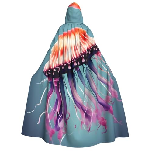 YANYU Quallen-Druck, Urlaubsdekoration, Kapuzenumhang, Karneval, Partys, Hexe, Vampir-Kostüme, Cosplay YANYU Quallen-Druck, Urlaubsdekoration, Kapuzenumhang, Karneval, Partys, Hexe, Vampir-Kostüme, Cosplay von YANYU