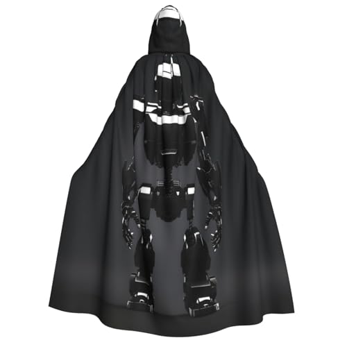 YANYU Schwarzer Roboter-Druck, Urlaubsdekorationen, Kapuzenumhang, Karneval, Partys, Hexe, Vampir-Kostüme, Cosplay YANYU Schwarzer Roboter-Druck, Urlaubsdekorationen, Kapuzenumhang, Karneval, Partys, Hexe, Vampir-Kostüme, Cosplay von YANYU