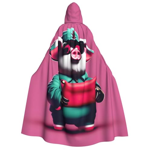 YANYU Schweinchen-Druck, Urlaubsdekoration, Kapuzenumhang, Karneval, Partys, Hexe, Vampir-Kostüme, Cosplay YANYU Schweinchen-Druck, Urlaubsdekoration, Kapuzenumhang, Karneval, Partys, Hexe, Vampir-Kostüme, Cosplay von YANYU