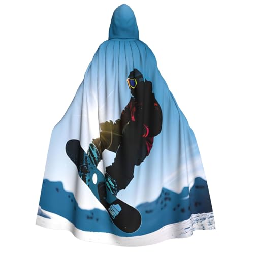 YANYU Snowboard-Bild-Druck, Urlaubsdekoration, Kapuzenumhang, Karneval, Partys, Hexe, Vampir-Kostüme, Cosplay YANYU Snowboard-Bild-Druck, Urlaubsdekoration, Kapuzenumhang, Karneval, Partys, Hexe, Vampir-Kostüme, Cosplay von YANYU