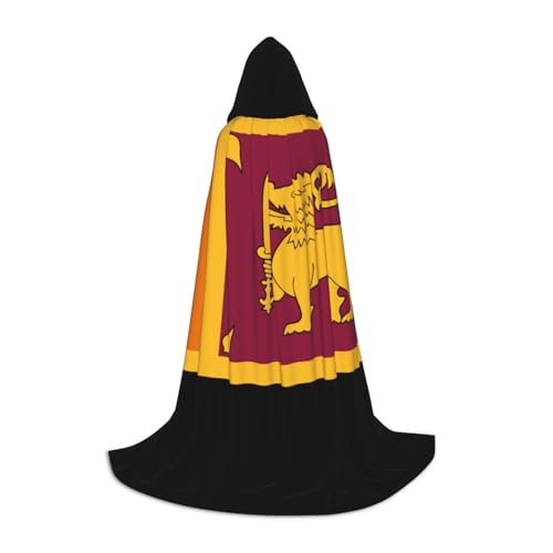 YANYU Sri Lanka Flagge, Druck, Karneval, unverzichtbarer Kapuzenumhang für Erwachsene, Uni, Gothic-Kostüm für Rollenspiele und Cosplay YANYU Sri Lanka Flagge, Druck, Karneval, unverzichtbarer Kapuzenumhang für Erwachsene, Uni, Gothic-Kostüm für Rollenspiele und Cosplay von YANYU