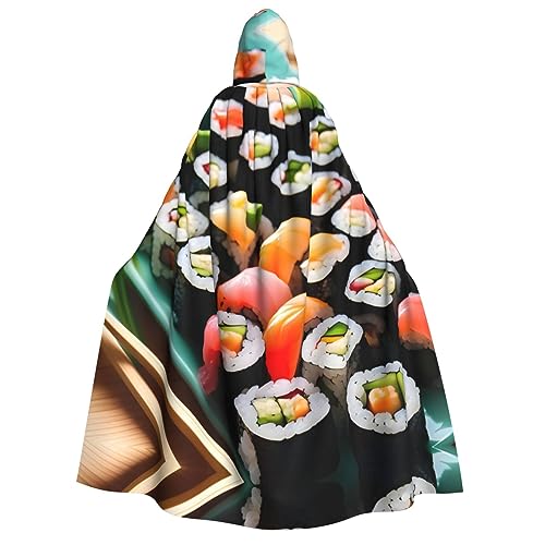 YANYU Sushi-Druck, Urlaubsdekoration, Kapuzenumhang, Karneval, Partys, Hexe, Vampir-Kostüme, Cosplay YANYU Sushi-Druck, Urlaubsdekoration, Kapuzenumhang, Karneval, Partys, Hexe, Vampir-Kostüme, Cosplay von YANYU