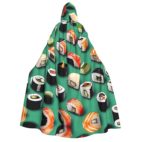 YANYU Sushi-Lebensmittel-Druck, Urlaubsdekoration, Kapuzenumhang, Karneval, Partys, Hexe, Vampir-Kostüme, Cosplay YANYU Sushi-Lebensmittel-Druck, Urlaubsdekoration, Kapuzenumhang, Karneval, Partys, Hexe, Vampir-Kostüme, Cosplay von YANYU