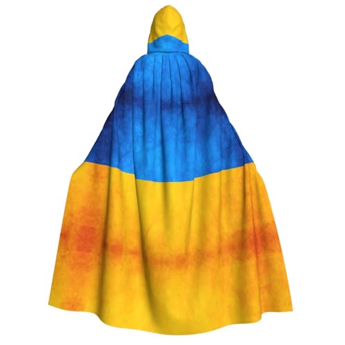 YANYU Ukrainische Flagge, Druck, Feiertagsdekoration, Kapuzenumhang, Karneval, Partys, Hexe, Vampir-Kostüme, Cosplay YANYU Ukrainische Flagge, Druck, Feiertagsdekoration, Kapuzenumhang, Karneval, Partys, Hexe, Vampir-Kostüme, Cosplay von YANYU