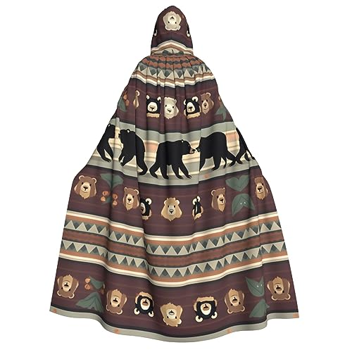 YANYU Umhang mit Bären-Aufdruck, mit Kapuze, für Karneval, Partys, Hexe, Vampir-Kostüme, Cosplay YANYU Umhang mit Bären-Aufdruck, mit Kapuze, für Karneval, Partys, Hexe, Vampir-Kostüme, Cosplay von YANYU