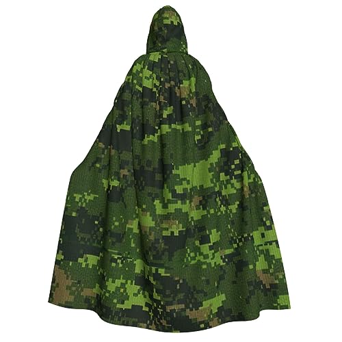 YANYU Umhang mit Kapuze, Motiv: grüner Armee, digitaler Camouflage-Druck, Zauberer, Robe, Kapuze, Hexenkleid, Cosplay, Umhang, Mittelalter-Kostüme, Halloween-Kostüme YANYU Umhang mit Kapuze, Motiv: grüner Armee, digitaler Camouflage-Druck, Zauberer, Robe, Kapuze, Hexenkleid, Cosplay, Umhang, Mittelalter-Kostüme, Halloween-Kostüme von YANYU