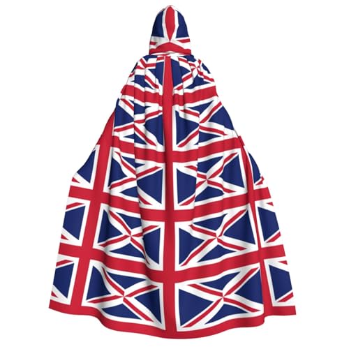 YANYU Umhang mit britischer Flagge, Weihnachtsdekoration, Kapuzenumhang, Karneval, Partys, Hexe, Vampir-Kostüme, Cosplay YANYU Umhang mit britischer Flagge, Weihnachtsdekoration, Kapuzenumhang, Karneval, Partys, Hexe, Vampir-Kostüme, Cosplay von YANYU