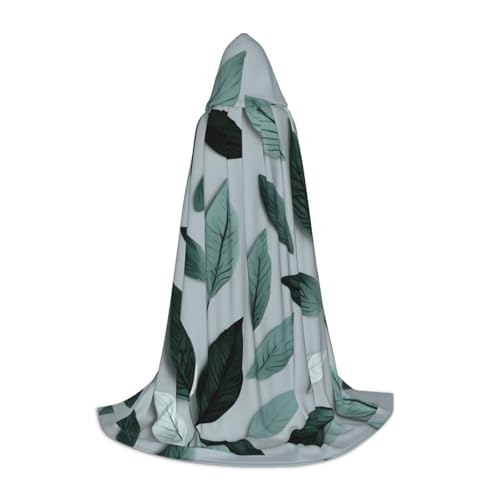 YANYU Unisex-Kapuzenumhang mit Blattmuster, verschiedene Größen, für Halloween, Cosplay, Motto-Partys, Karneval von YANYU