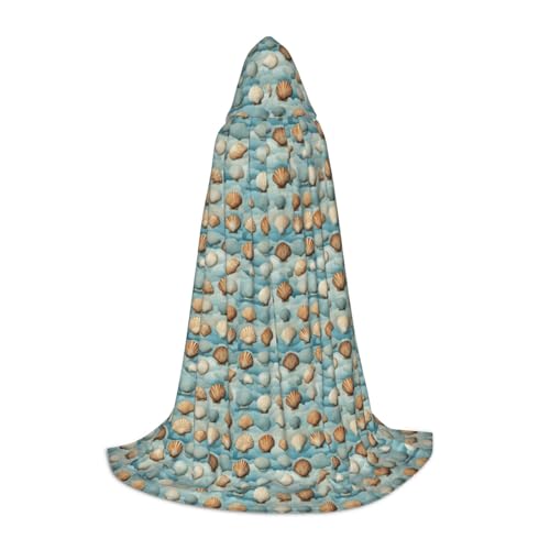 YANYU Unisex-Kapuzenumhang mit Muschelmotiv, verschiedene Größen für Halloween, Cosplay, Mottopartys, Karneval YANYU Unisex-Kapuzenumhang mit Muschelmotiv, verschiedene Größen für Halloween, Cosplay, Mottopartys, Karneval von YANYU