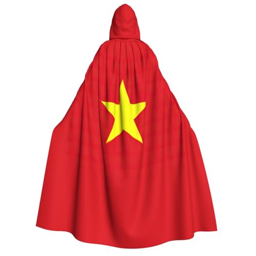 YANYU Vietnamesische Flagge, Druck, Urlaubsdekoration, Kapuzenumhang, Karneval, Partys, Hexe, Vampir-Kostüme, Cosplay YANYU Vietnamesische Flagge, Druck, Urlaubsdekoration, Kapuzenumhang, Karneval, Partys, Hexe, Vampir-Kostüme, Cosplay von YANYU
